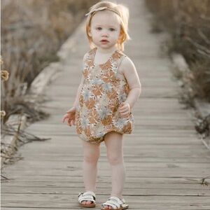 Rylee + Cru June Romper Safari Floral